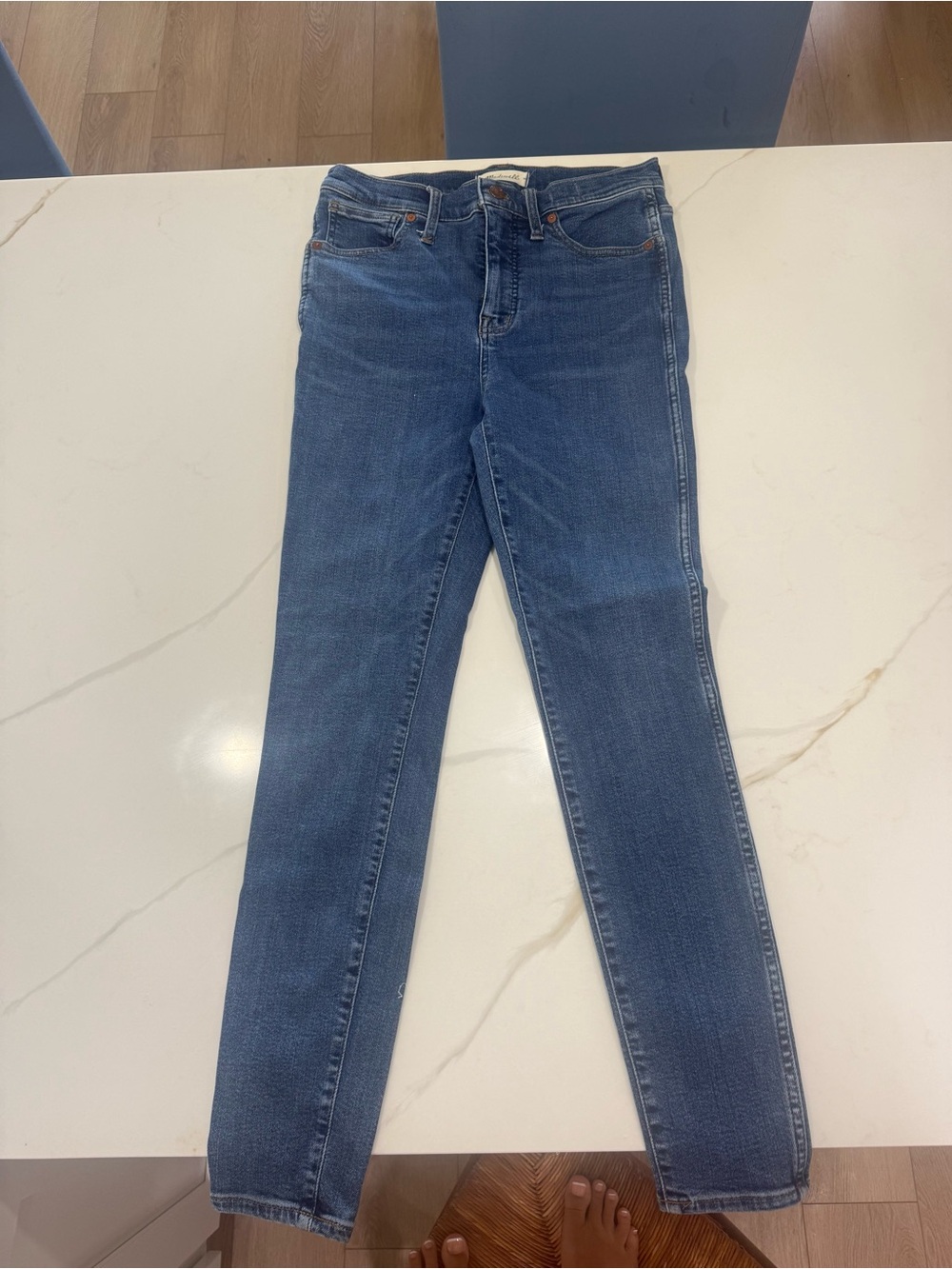 Madewell Midwash Skinny Jeans in Classic Blue